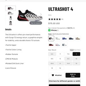 K-Swiss Ultrashot 4 Tennis / Pickleball Top Comfortable Shoe